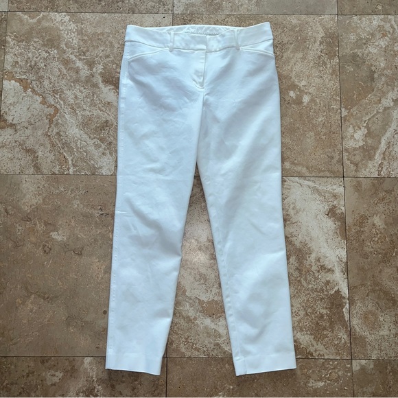 Talbots Pants - Talbots White Hampshire Ankle Pants Size 6